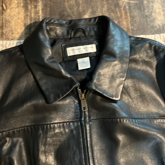 Preston & York Leather Jacket Size 1X Black Heavy Y2K - Picture 3 of 7